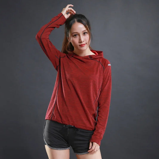 Women’s Quick-Dry Hooded Sports Tee